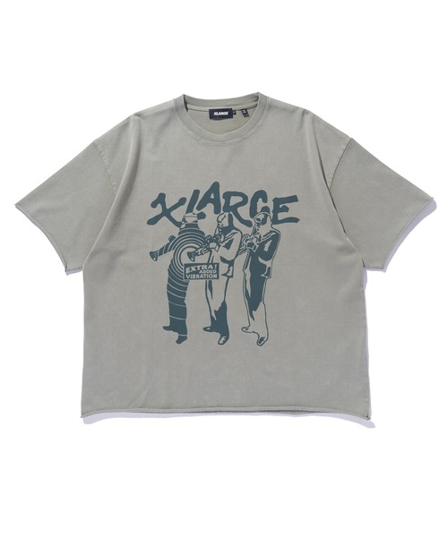 早い者勝ち XLARGE VIBRATION CUT OFF S/S TEE グラフィック◎ セール】VIBRATION CUT OFF S/S TEE（Tシャツ/カットソー