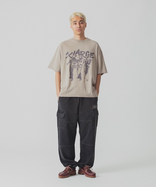 早い者勝ち XLARGE VIBRATION CUT OFF S/S TEE グラフィック◎ セール】VIBRATION CUT OFF S/S TEE（Tシャツ/カットソー
