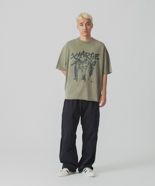 早い者勝ち XLARGE VIBRATION CUT OFF S/S TEE グラフィック◎ セール】VIBRATION CUT OFF S/S TEE（Tシャツ/カットソー