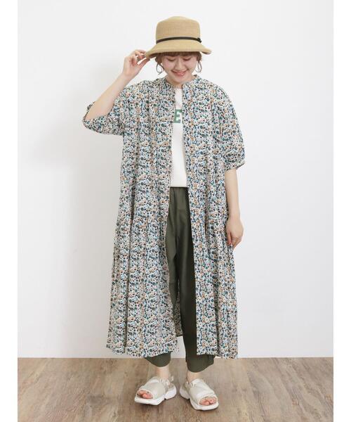 Samansa Mos2（サマンサ モスモス）の「【UVカット】ロゴプリントTシャツ（Tシャツ/カットソー・レディース・キナリ/オフホワイト/チャコールグレー/ブラウン・F）」の15枚目の写真