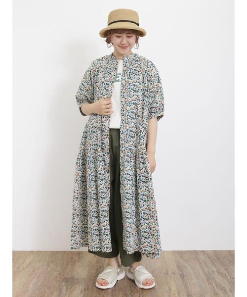 Samansa Mos2（サマンサ モスモス）の「【UVカット】ロゴプリントTシャツ（Tシャツ/カットソー・レディース・キナリ/オフホワイト/チャコールグレー/ブラウン・F）」の16枚目の写真