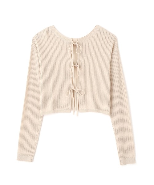 FREE'S MART(フリーズマート)の「◇前後2WAYメッシュニット(カーディガン/ボレロ・レディース・ピンク/ベージュ/ブラック/グレー・FREE)」の16枚目の写真