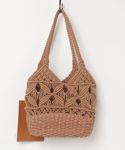 ROOTOTE（ルートート）の「ルートート　マクラメ編みカゴBAG　A（トートバッグ・レディース・グレー/ブラック/ブラウン系・F）」の9枚目の写真