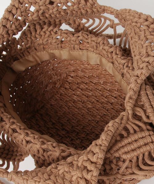 ROOTOTE（ルートート）の「ルートート　マクラメ編みカゴBAG　A（トートバッグ・レディース・グレー/ブラック/ブラウン系・F）」の11枚目の写真