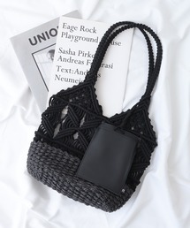 ルートート　マクラメ編みカゴBAG　A