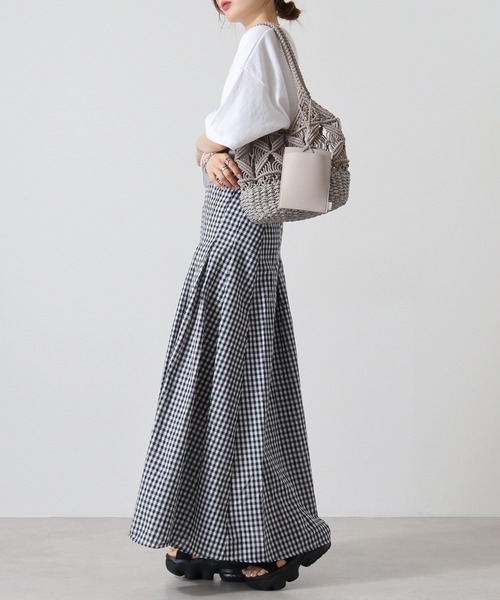 ROOTOTE（ルートート）の「ルートート　マクラメ編みカゴBAG　A（トートバッグ・レディース・グレー/ブラック/ブラウン系・F）」の5枚目の写真