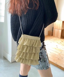 Casselini | Casselini(キャセリーニ)キラキラプリーツフリルポシェット(ショルダーバッグ)