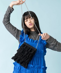 Casselini | Casselini(キャセリーニ)キラキラプリーツフリルポシェット(ショルダーバッグ)