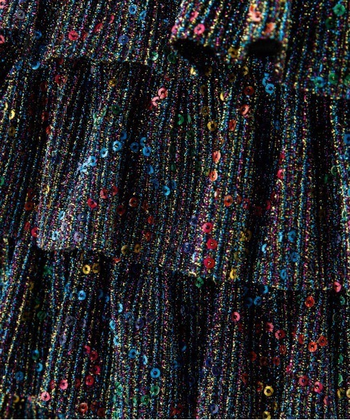 Casselini(キャセリーニ)の「Casselini(キャセリーニ)キラキラプリーツフリルポシェット(ショルダーバッグ・レディース・シルバー/ゴールド/ブラック/マルチ・FREE)」の17枚目の写真