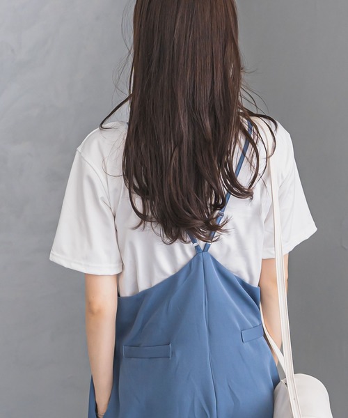 madrepadre(マドレパドレ)の「リーフデザイン 半袖 Tシャツ(Tシャツ/カットソー・レディース・ブラック/ホワイト/ベージュ/オリーブ・FREE)」の16枚目の写真