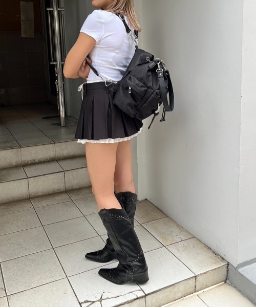 BLONDEY（ブロンディ）の「3WAYナイロンバッグ（ショルダーバッグ・レディース・ブラック/カーキ/チャコールグレー・FREE）」の11枚目の写真