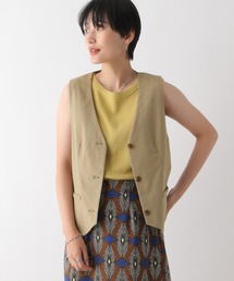 LEPSIM | リネン混ベスト 124029(ベスト)
