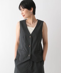 LEPSIM | リネン混ベスト 124029(ベスト)