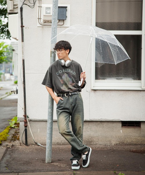 ZIP FIVE（ジップファイブ）の「【ZIP FIVE】 ケミカル ダメージ ヴィンテージライク タック テーパード ハイウエスト デニム パンツ（デニムパンツ・メンズ・ネイビー・X-LARGE/LARGE/MEDIUM/SMALL）」の18枚目の写真