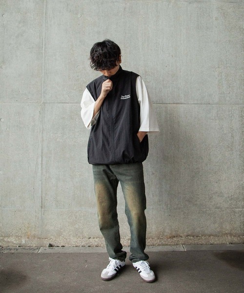 ZIP FIVE（ジップファイブ）の「【ZIP FIVE】 ケミカル ダメージ ヴィンテージライク タック テーパード ハイウエスト デニム パンツ（デニムパンツ・メンズ・ネイビー・X-LARGE/LARGE/MEDIUM/SMALL）」の15枚目の写真