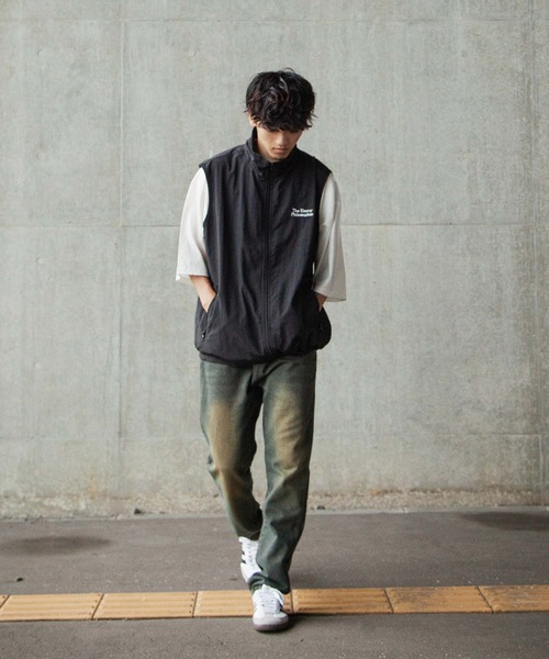 ZIP FIVE（ジップファイブ）の「【ZIP FIVE】 ケミカル ダメージ ヴィンテージライク タック テーパード ハイウエスト デニム パンツ（デニムパンツ・メンズ・ネイビー・X-LARGE/LARGE/MEDIUM/SMALL）」の14枚目の写真