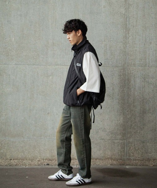 ZIP FIVE（ジップファイブ）の「【ZIP FIVE】 ケミカル ダメージ ヴィンテージライク タック テーパード ハイウエスト デニム パンツ（デニムパンツ・メンズ・ネイビー・X-LARGE/LARGE/MEDIUM/SMALL）」の13枚目の写真