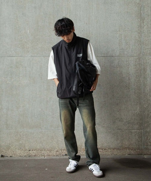 ZIP FIVE（ジップファイブ）の「【ZIP FIVE】 ケミカル ダメージ ヴィンテージライク タック テーパード ハイウエスト デニム パンツ（デニムパンツ・メンズ・ネイビー・X-LARGE/LARGE/MEDIUM/SMALL）」の12枚目の写真