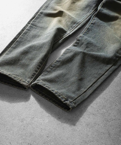 ZIP FIVE（ジップファイブ）の「【ZIP FIVE】 ケミカル ダメージ ヴィンテージライク タック テーパード ハイウエスト デニム パンツ（デニムパンツ・メンズ・ネイビー・X-LARGE/LARGE/MEDIUM/SMALL）」の8枚目の写真