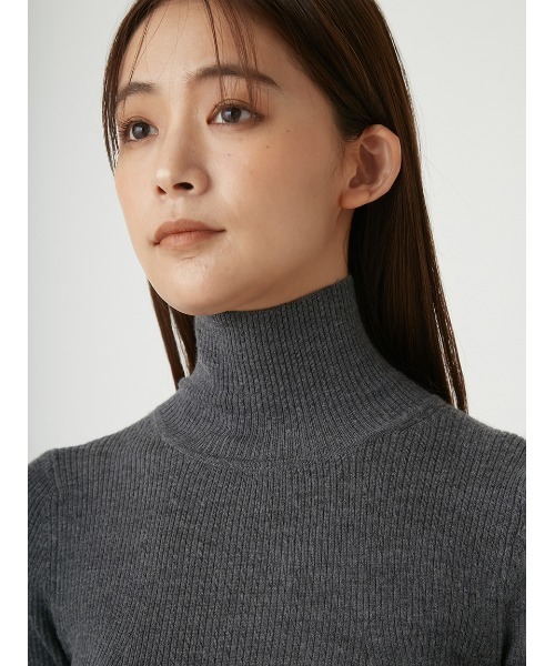 FRAY I.D（フレイアイディー）の「セミシアーウールシルクリブタートル