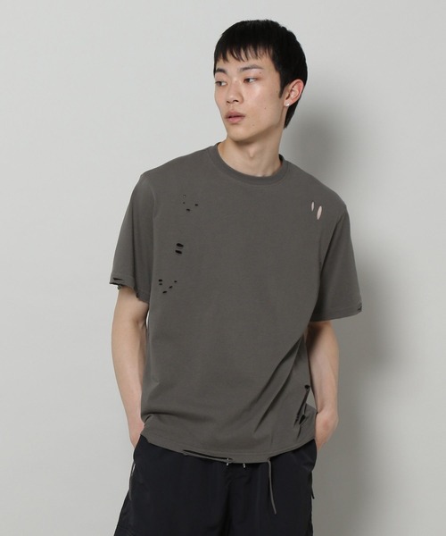 3.3 Field Trip （3.3フィールドトリップ）の「3.3 Field Trip／クラッシュダメージT（Tシャツ/カットソー・メンズ・カーキ/チャコール・FREE）」の15枚目の写真