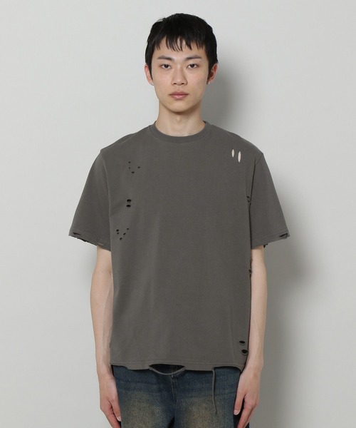 3.3 Field Trip （3.3フィールドトリップ）の「3.3 Field Trip／クラッシュダメージT（Tシャツ/カットソー・メンズ・カーキ/チャコール・FREE）」の11枚目の写真