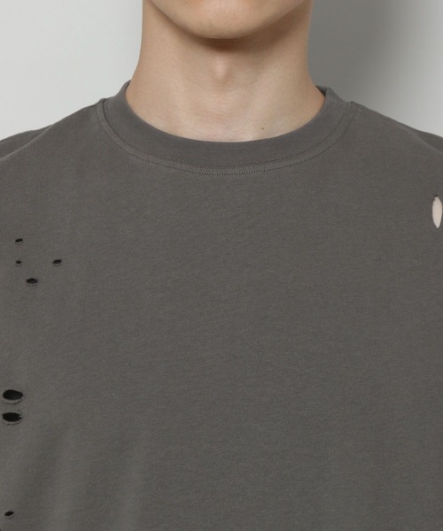 3.3 Field Trip （3.3フィールドトリップ）の「3.3 Field Trip／クラッシュダメージT（Tシャツ/カットソー・メンズ・カーキ/チャコール・FREE）」の8枚目の写真