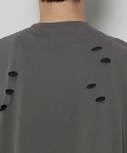 3.3 Field Trip （3.3フィールドトリップ）の「3.3 Field Trip／クラッシュダメージT（Tシャツ/カットソー・メンズ・カーキ/チャコール・FREE）」の5枚目の写真