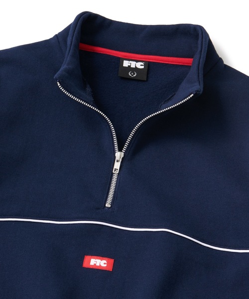 FTC（エフティーシー）の「PIPING HALF ZIP SWEATSHIRT（Tシャツ/カットソー・メンズ・ネイビー/ブラック/アッシュ・LARGE/MEDIUM/X-LARGE/SMALL）」の7枚目の写真