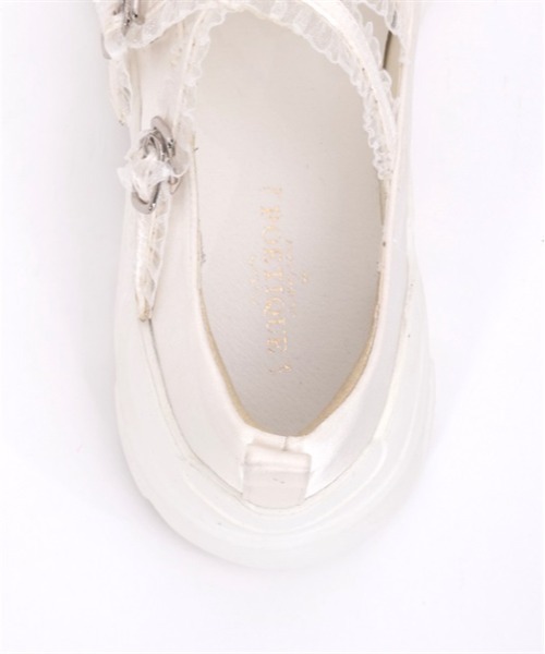 axes femme POETIQUE（アクシーズファムポエティック）の「サテンバレエスニーカー（スニーカー・レディース・ブラック/ホワイト・MEDIUM/LARGE）」の8枚目の写真