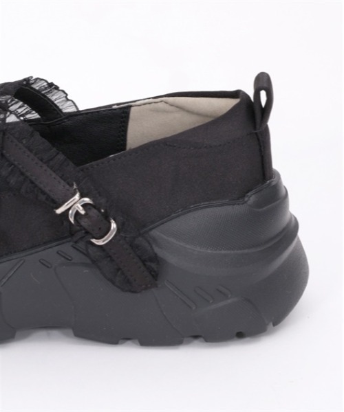 axes femme POETIQUE（アクシーズファムポエティック）の「サテンバレエスニーカー（スニーカー・レディース・ブラック/ホワイト・MEDIUM/LARGE）」の13枚目の写真