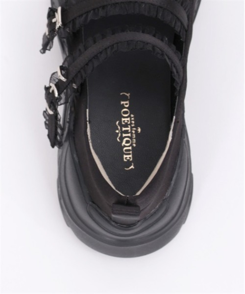 axes femme POETIQUE（アクシーズファムポエティック）の「サテンバレエスニーカー（スニーカー・レディース・ブラック/ホワイト・MEDIUM/LARGE）」の16枚目の写真