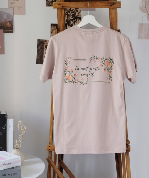Girly Doll(ガーリードール)の「オリジナルプリントハート&フラワーTシャツ(Tシャツ/カットソー・レディース・ピンク/ベージュ/ダークグレー・F)」の22枚目の写真