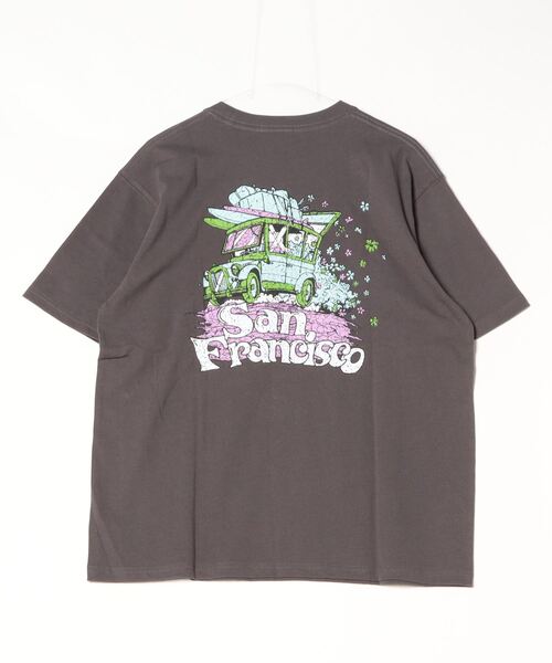 ムラサキスポーツ（ムラサキスポーツ）の「SAN LA SAN/サンラサン  SLTｼｬﾂ【ｸﾙﾏ】 MOSL24SM004（Tシャツ/カットソー・メンズ・チャコール/キャメル/ホワイト・L/M）」の11枚目の写真