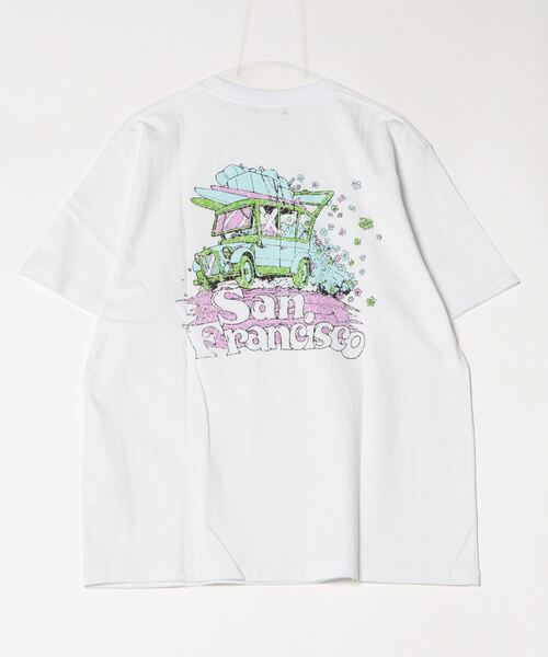 ムラサキスポーツ（ムラサキスポーツ）の「SAN LA SAN/サンラサン  SLTｼｬﾂ【ｸﾙﾏ】 MOSL24SM004（Tシャツ/カットソー・メンズ・チャコール/キャメル/ホワイト・L/M）」の12枚目の写真