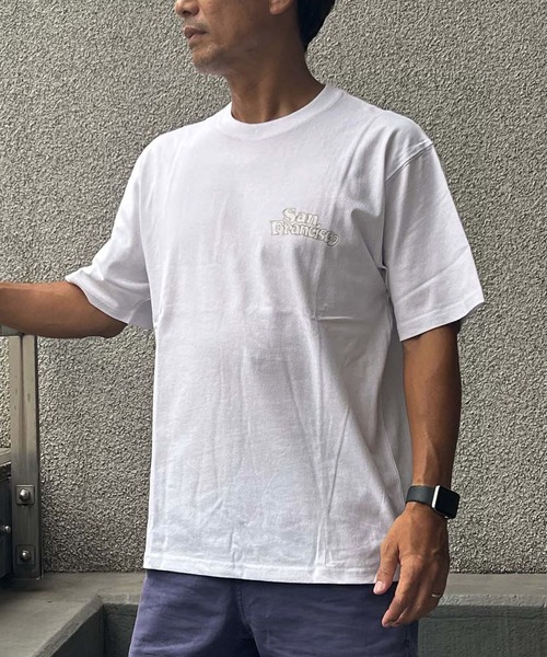 ムラサキスポーツ（ムラサキスポーツ）の「SAN LA SAN/サンラサン  SLTｼｬﾂ【ｸﾙﾏ】 MOSL24SM004（Tシャツ/カットソー・メンズ・チャコール/キャメル/ホワイト・L/M）」の20枚目の写真