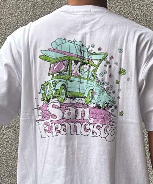 ムラサキスポーツ（ムラサキスポーツ）の「SAN LA SAN/サンラサン  SLTｼｬﾂ【ｸﾙﾏ】 MOSL24SM004（Tシャツ/カットソー・メンズ・チャコール/キャメル/ホワイト・L/M）」の15枚目の写真