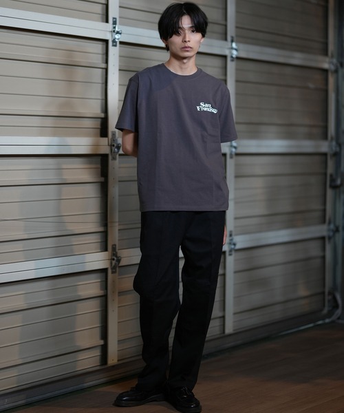 ムラサキスポーツ（ムラサキスポーツ）の「SAN LA SAN/サンラサン  SLTｼｬﾂ【ｸﾙﾏ】 MOSL24SM004（Tシャツ/カットソー・メンズ・チャコール/キャメル/ホワイト・L/M）」の7枚目の写真