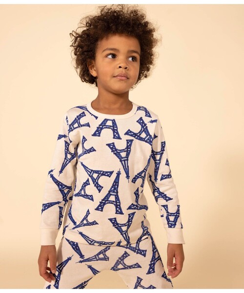 【新品】PETIT BATEAU パジャマルームウェア スウェット長袖パジャマ スウェット長袖パジャマ｜ベビー服・子供服通販のPETTIT BATEAU