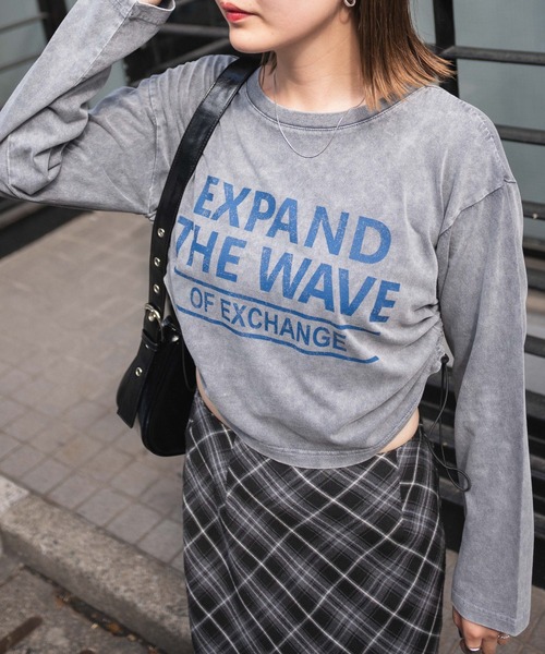 WEGO(ウィゴー)の「WEGO/ヴィンテージウォッシュドロストロンT(Tシャツ/カットソー・レディース・スミクロ/ライトグレー・FREE)」の10枚目の写真
