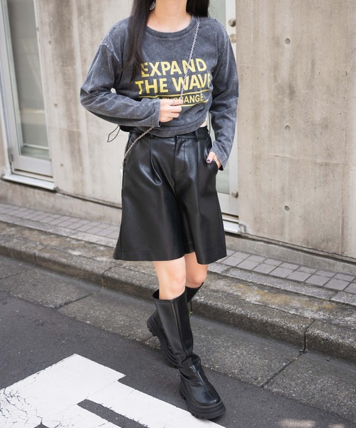 WEGO(ウィゴー)の「WEGO/ヴィンテージウォッシュドロストロンT(Tシャツ/カットソー・レディース・スミクロ/ライトグレー・FREE)」の3枚目の写真