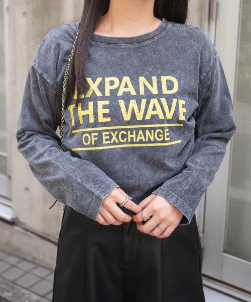 WEGO(ウィゴー)の「WEGO/ヴィンテージウォッシュドロストロンT(Tシャツ/カットソー・レディース・スミクロ/ライトグレー・FREE)」の8枚目の写真