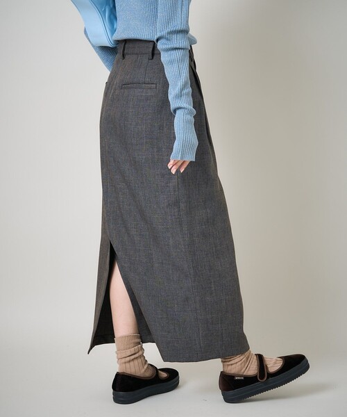FREAK'S STORE(フリークスストア)の「ウーリータッチ カーヴィースカート(スカート・レディース・ライトグレー/ブラック/ブラウン・MEDIUM/SMALL)」の9枚目の写真