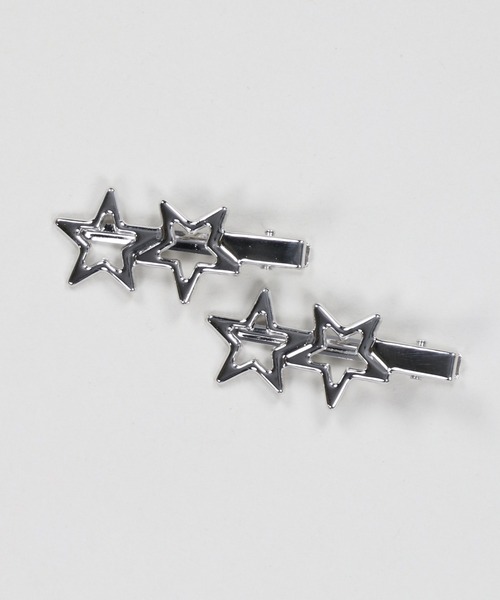 SPINNS（スピンズ）の「【2個セット】スターヘアクリップ（バレッタ/ヘアクリップ・レディース・シルバー/ゴールド・ONESIZE）」の5枚目の写真