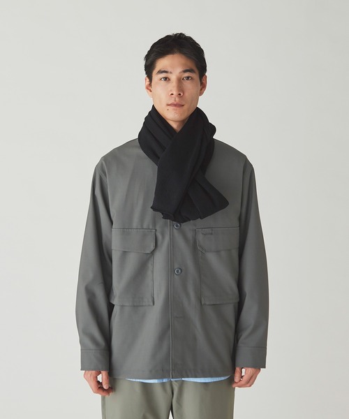 Snow Peak(スノーピーク)の「Co/Ny/Pe Knit Stole(ストール/ショール・メンズ・ブラック/ネイビー/カーキ・ONE SIZE)」の6枚目の写真