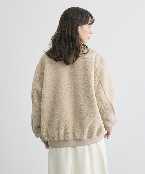 AMERICAN HOLIC(アメリカンホリック)の「ボアブルゾン(ブルゾン・レディース・チャコールグレー/ライトベージュ・M/L)」の13枚目の写真