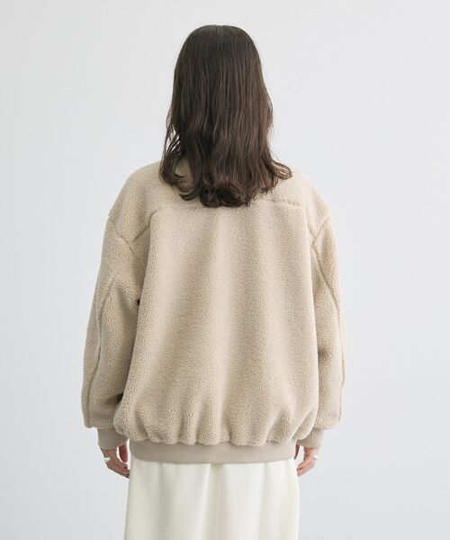 AMERICAN HOLIC(アメリカンホリック)の「ボアブルゾン(ブルゾン・レディース・チャコールグレー/ライトベージュ・M/L)」の18枚目の写真