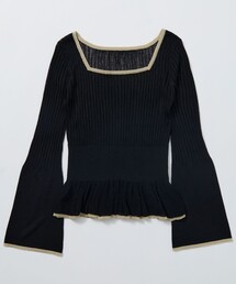 Firsthand/ファーストハンド スクエアネックシアーニット