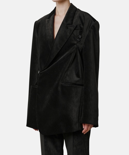 iRENE(アイレネ)の「アシンメトリカルクラシックジャケット / Asymmetrical Classic Jacket(テーラードジャケット・レディース・ブラック・36)」の5枚目の写真
