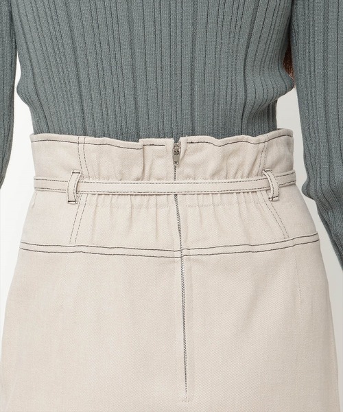 【セール】配色ステッチＡラインスカート（スカート）｜REDYAZEL（レディアゼル）